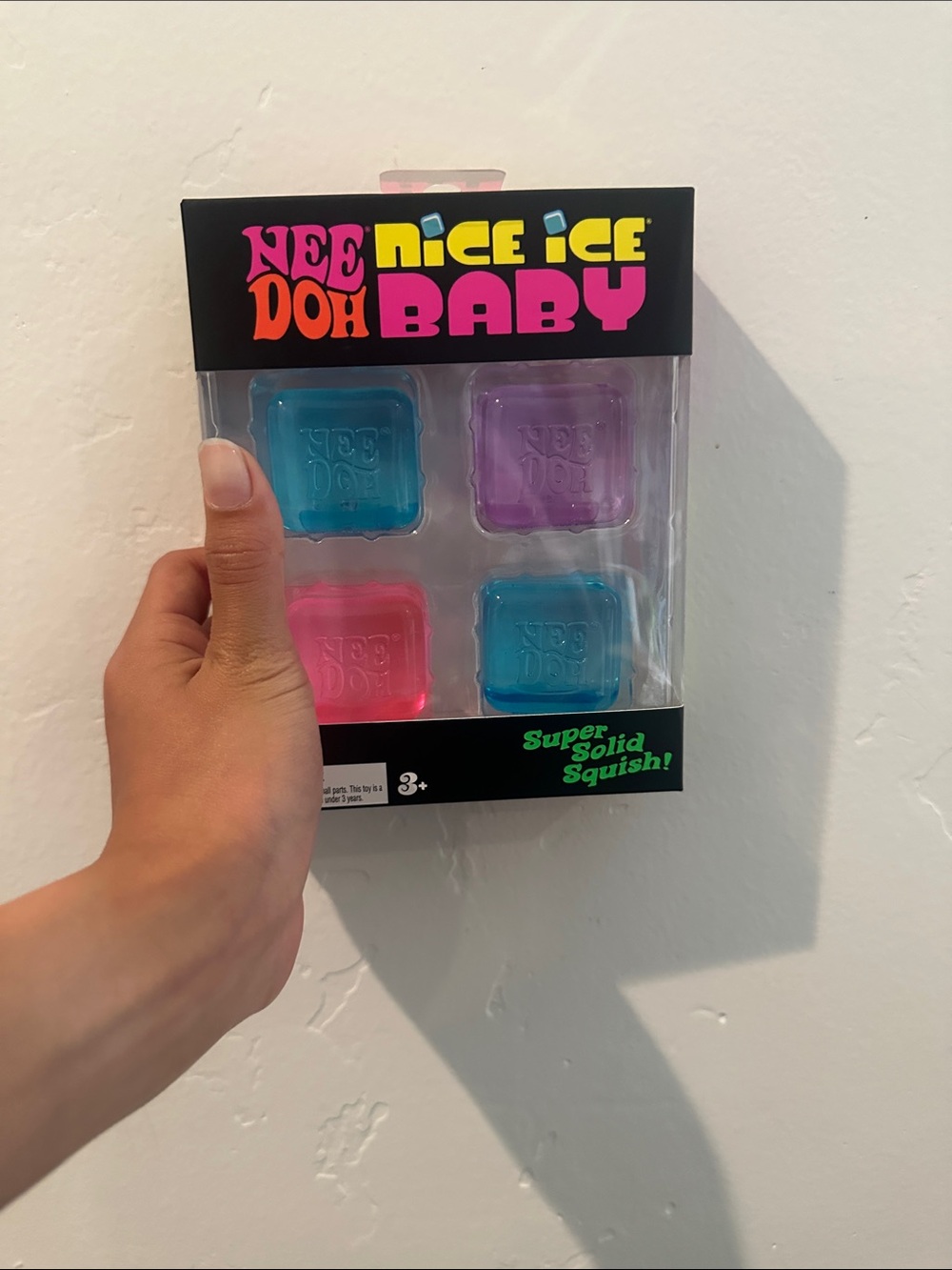 Nee doh Nice Ice Baby Squishy Toy Set - Pink, Blue, Purple.rare and trendy.